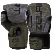Перчатки боксерские Zelart BO-2533 10 унций черный-зеленый