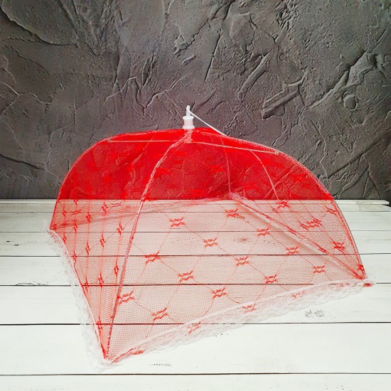 Сітка-парасолька від мух і комах 40 см, червоний