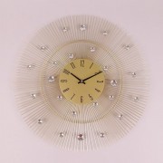 Часы металлические Flora с стразами D-50 см. 38186