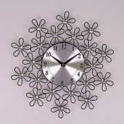 Часы металлические Flora с стразами D-35 см. 9285
