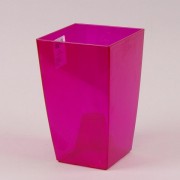 Горшок пластмассовый для орхидей Flora розовый 12.5х12.5см. 81746