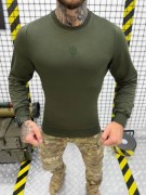 Военный свитер для ЗСУ, свитер армейский с гербом Хаки, размер 2XL