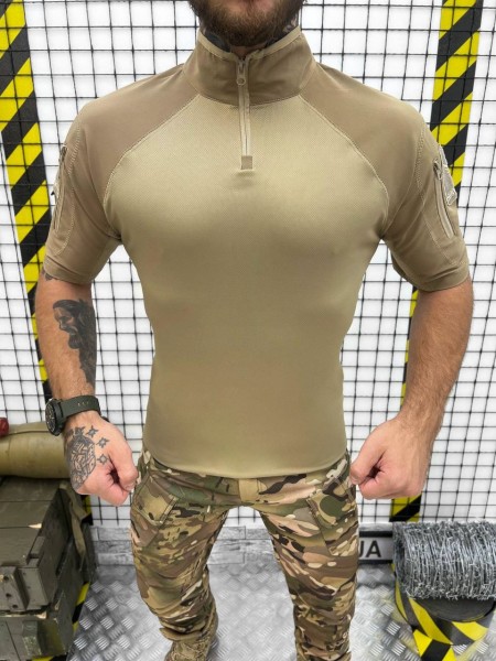 Тактична бойова сорочка з коротким рукавом Койот, розмір M