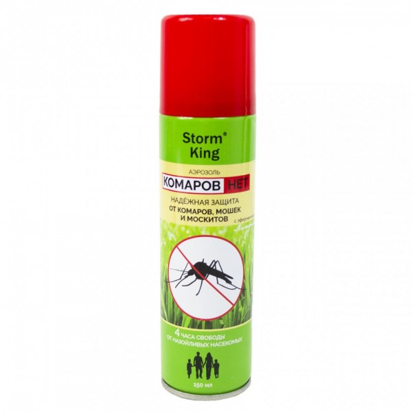 Аерозоль від укусів комарів Комарів немає (Storm King, 150 мл)