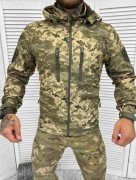 Куртка чоловіча тактична демісізонна Soft Shell Squad Піксель, розмір XL