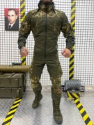 Військовий костюм гірка з капюшоном Камуфляж хижак, розмір M